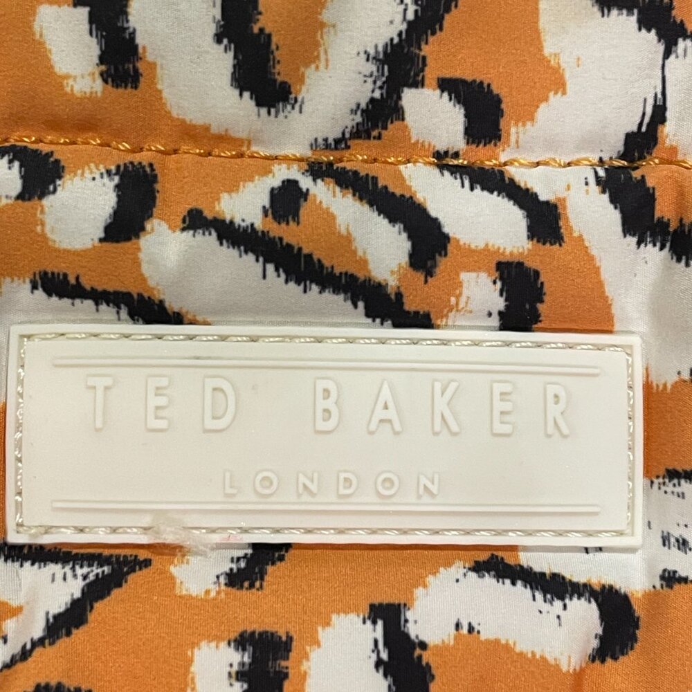 TED BAKER LONDON Laptop Backpack Leopard Orange Black White Size OS - Picture 9 of 15